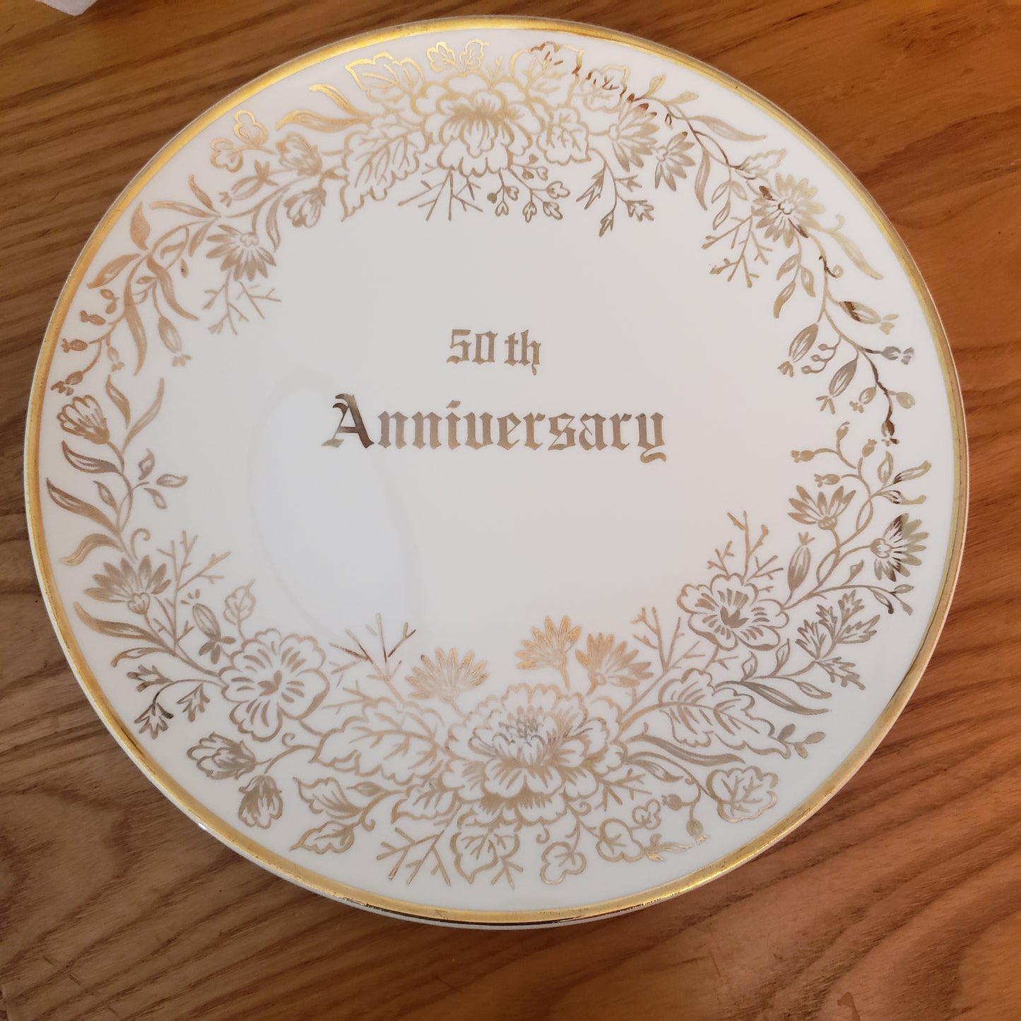 50th Anniversary plate