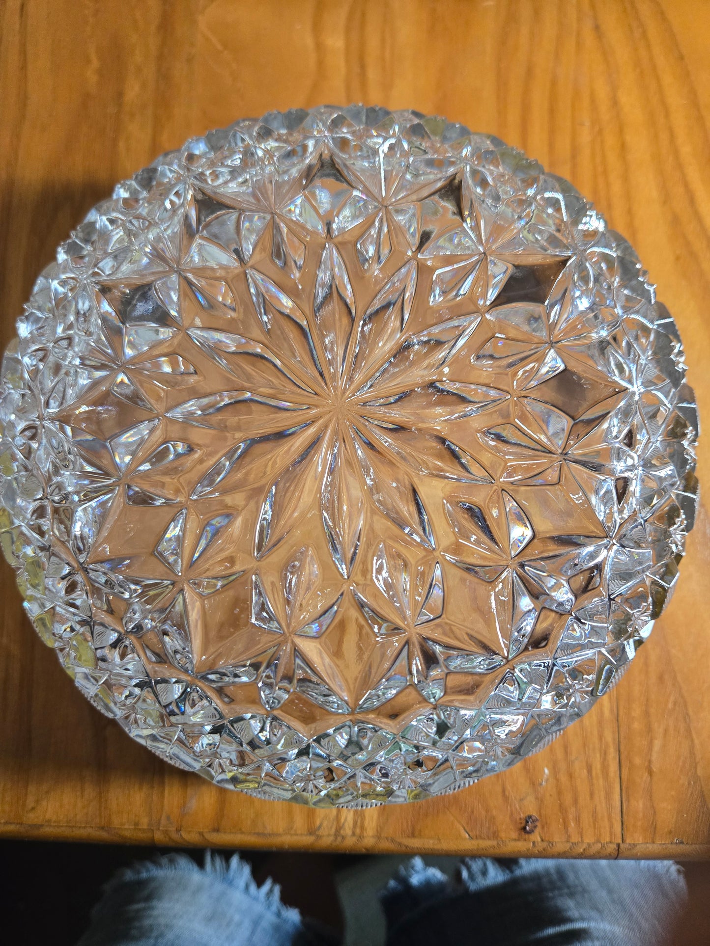 Crystal bowl / silver rim